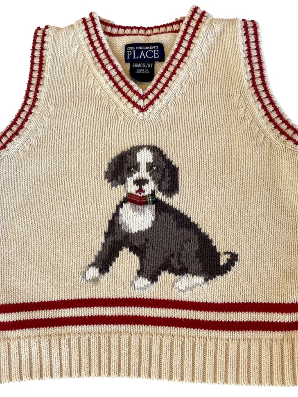 The Children's Place Puppy Knit Sweater Vest